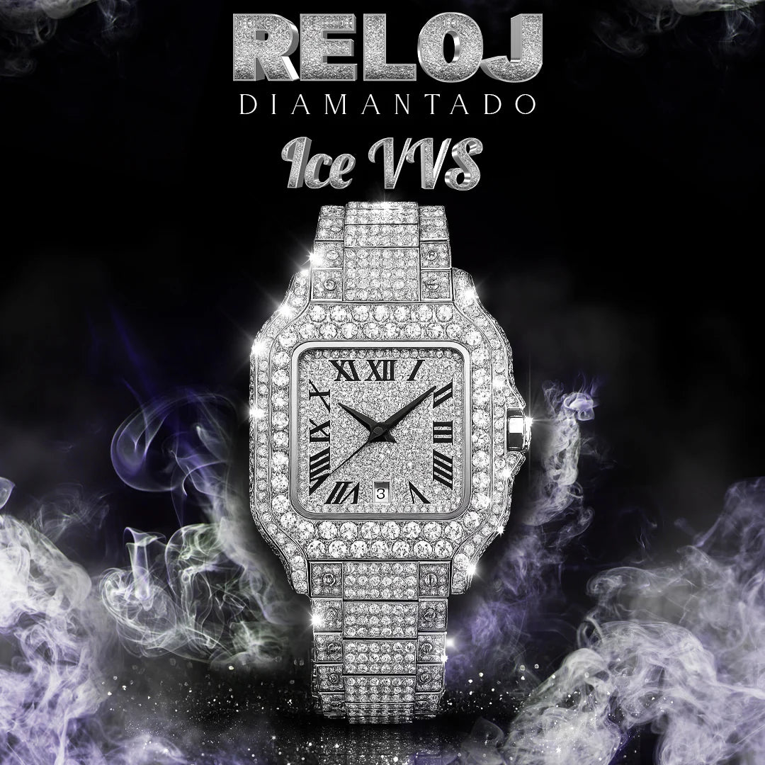Reloj diamantado ICE VVS - HAVANNA CUBAN