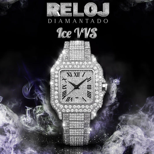 Reloj diamantado ICE VVS - HAVANNA CUBAN